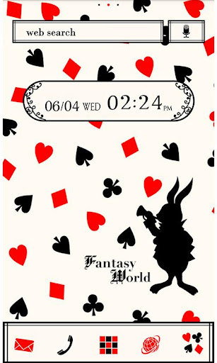Android application Cards in Wonderland Theme screenshort