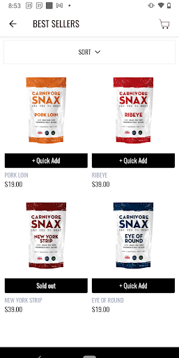 Carnivore Snax Screen 3