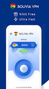 Captura 1 VPN Bolivia - Get Bolivia IP android