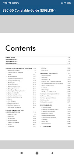 SSC GD Constable English Guide Screen 2
