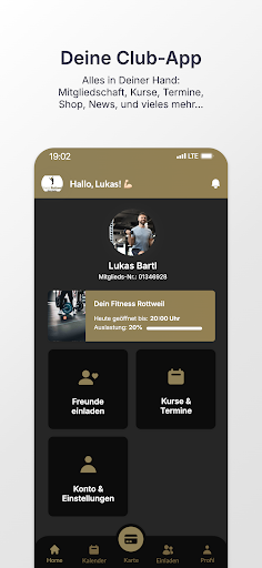 Android application Fitness Rottweil Mitglieder screenshort