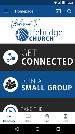 Android application LifeBridge Church Savannah screenshort