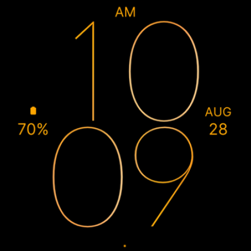 Orange Line Watch Face logo