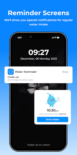 Android application Water Tracker: Water Reminder screenshort