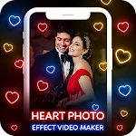 Cover Image of Télécharger Heart Photo Effect Video Maker with Music 1.0 APK