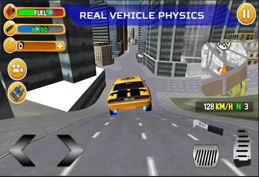 Android application Real Simulator City Car Drive screenshort