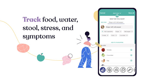 Android application Cara Care: FODMAP, IBD, IBS Tr screenshort