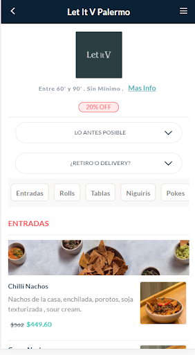 Android application Let It V screenshort