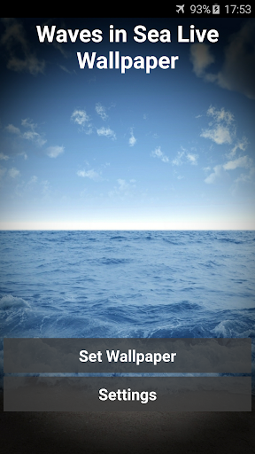 Android application Waves in Sea Live Wallpaper screenshort