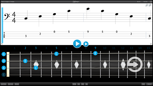 Android application Learn Bass Guitar Lessons Free screenshort
