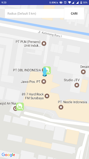 Android application Cari Masjid Terdekat screenshort