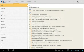 Malay<>English Dictionary Screenshot