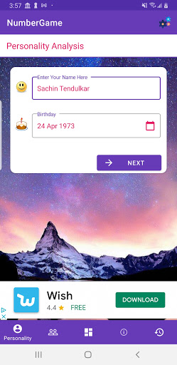 Numerology - NumberGame App Screen 2