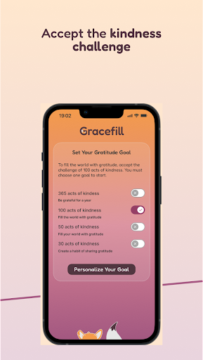 Android application Gracefill: Social Gratitude screenshort