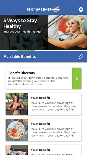 Android application AspenHR Advantage screenshort