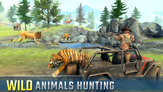 Wild Animal Hunting Games FPS Mod + Apk(Unlimited Money/Cash) screenshots 1
