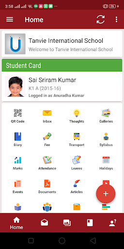 Seema BTM Parent App Screen 2
