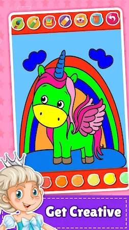 Game screenshot Unicorn Coloring Book for Kids apk download