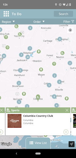 Screenshot of Visit Mississippi