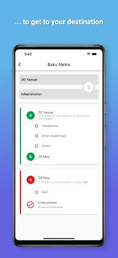 Baku Metro Navigator Screen 2