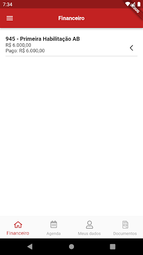 Android application Habilite Autoescola screenshort