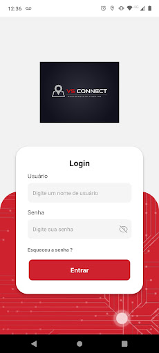 Android application VS Connect Rastreamento screenshort