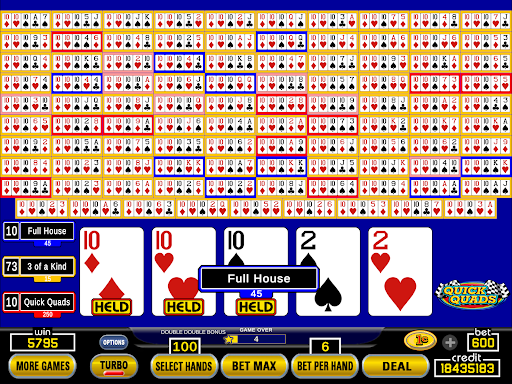Hundred Play Draw Video Poker 11