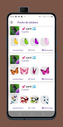 Autocollants Papillons WAStick Screen 3
