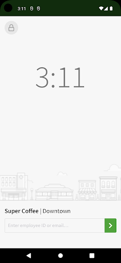 Time Clock Terminal Screen 2