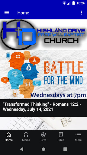 Android application Highland Drive FWB Church screenshort