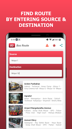 Bd Bus Route Screen 2