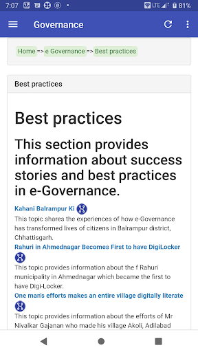 e Governance in India