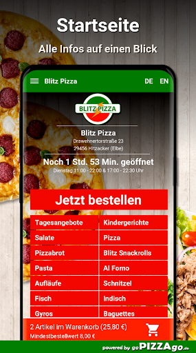 Blitz Pizza Hitzacker (Elbe) Screen 2