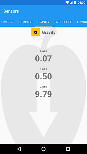 Pixel & Nexus sensors Screen 3