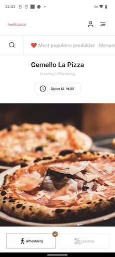 Android application Gemello La Pizza screenshort