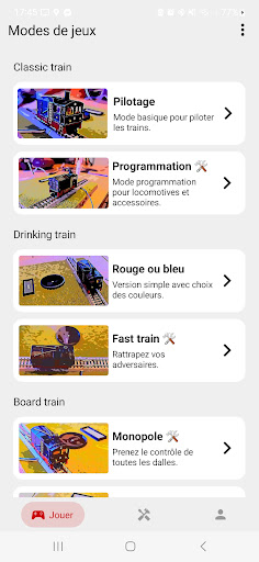 Android application Train Zone screenshort