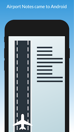 Android application Airport Notes screenshort