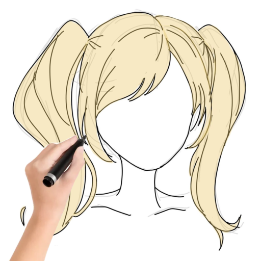 How to draw anime hair