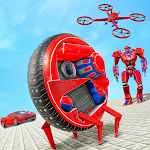 Cover Image of Download Spider Wheel Robot Game – Drone Robot Car Games 3D 1.3 APK