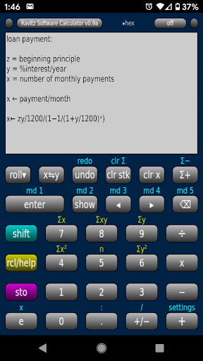 Ravitz Software Calculator Screen 3
