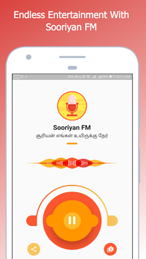 Android application Sooriyan FM Tamil Radio Online screenshort