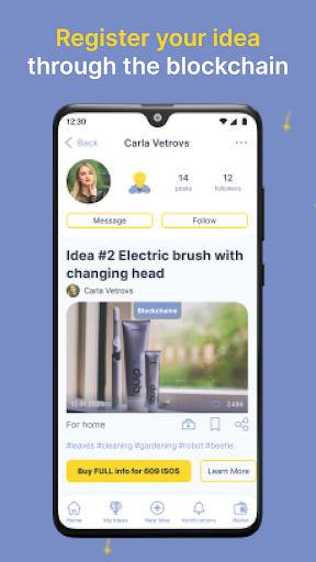 ISOS - Idea trading platform Screen 2