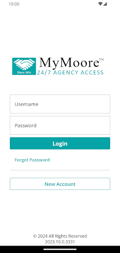 Android application MyMoore Mobile screenshort