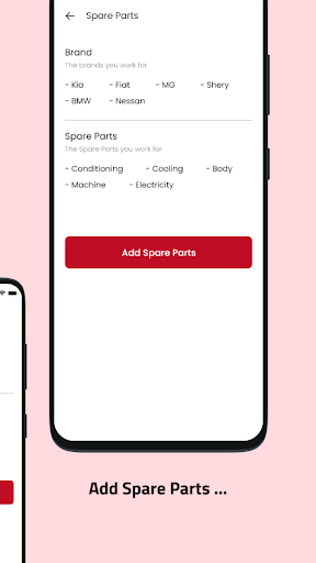 قطع الغيار مقدم الخدمة Screen 3