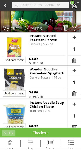 Screenshot of South Florida Kosher