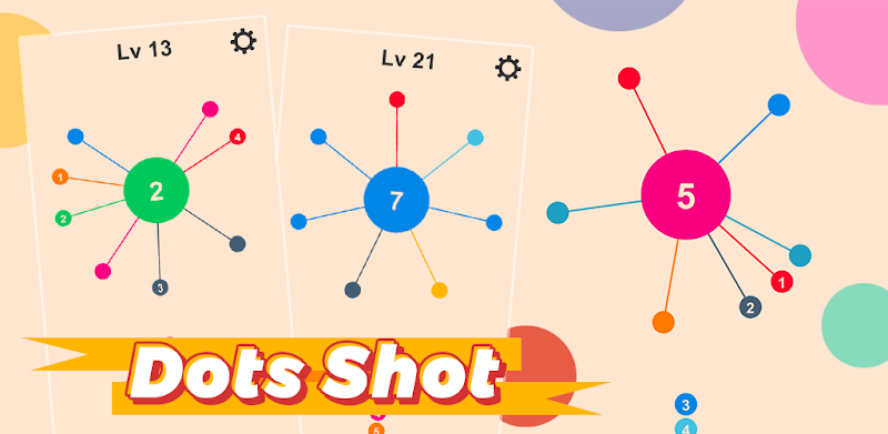 Dots Shot: kleurrijke pijl