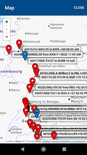 SBB Cargo International App Screen 2