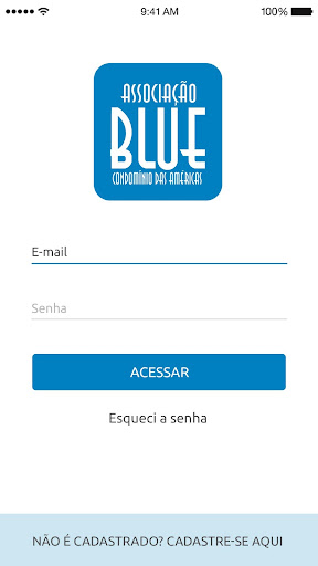 Android application Associação Blue screenshort