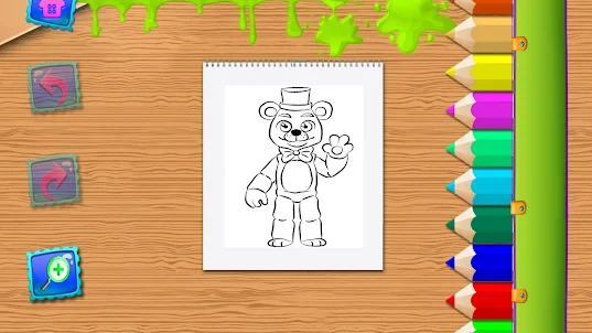 Five coloring freddy