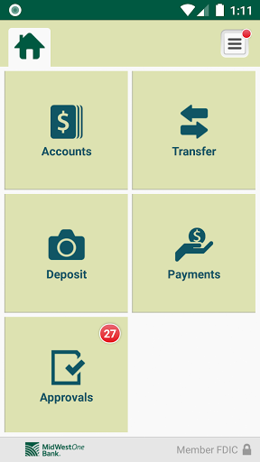 MidWestOne for Business Screen 3